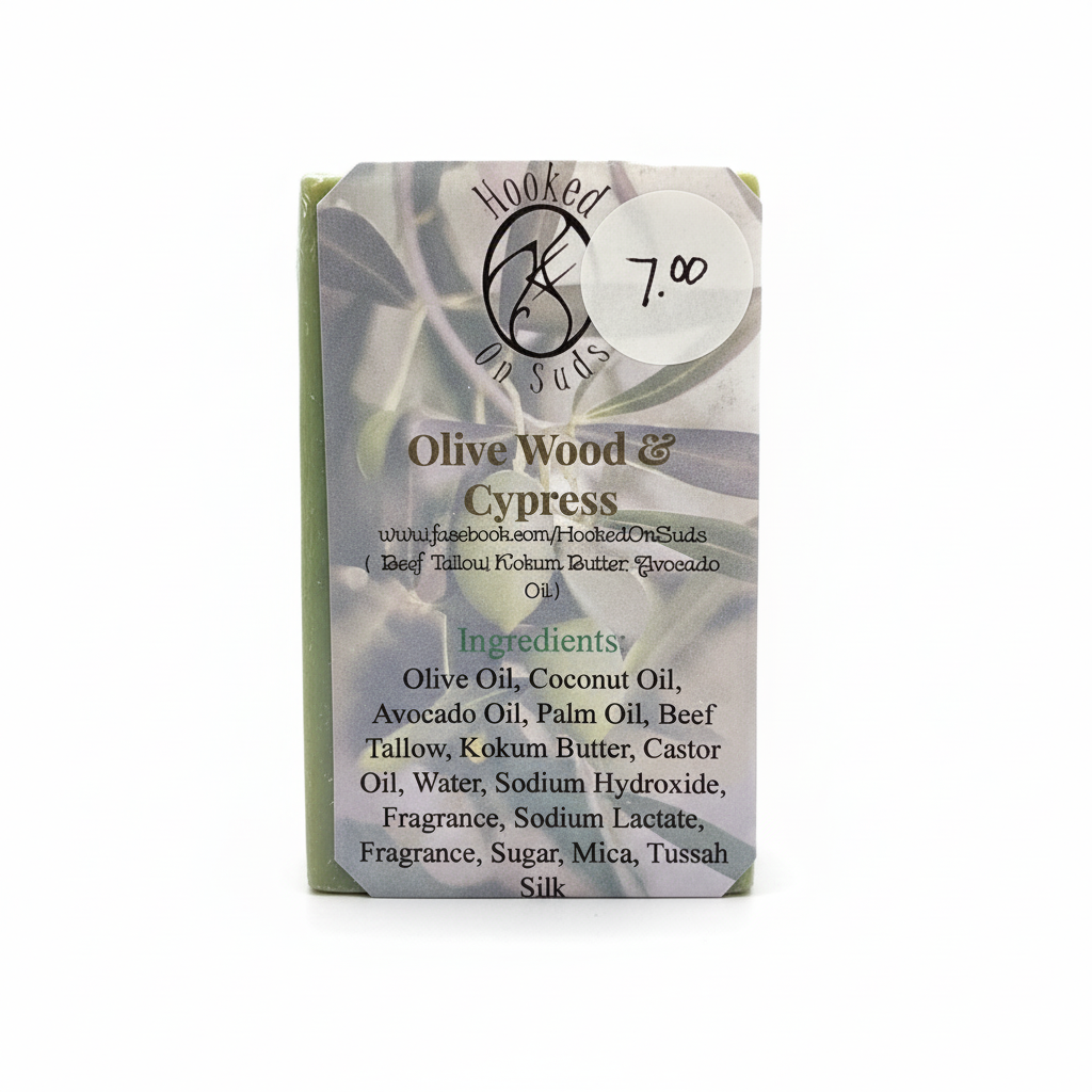 Olive Wood & Cypress Bar Soap